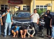 urc polres simalungun ringkus 3 tersangka curanmor, mobil yang dipakai kabur turut disita
