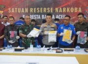4 kg sabu dan 4 tersangka di aceh