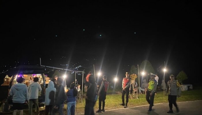 patroli malam akhir pekan, polisi sisir titik keramaian di salak