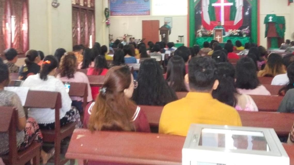 polsek padang hulu amankan ibadah minggu di sejumlah gereja