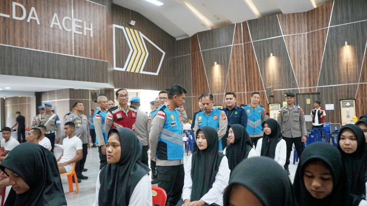 175 Calon Bintara Polri Ikuti Pemeriksaan Kesehatan Tahap II di Polda Aceh