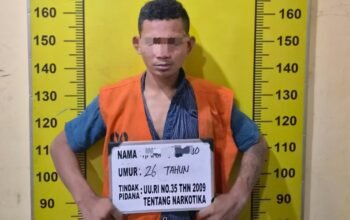 edarkan sabu di lubuk pakam, pemuda ini ditangkap polisi