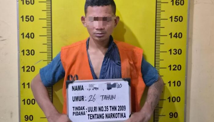 edarkan sabu di lubuk pakam, pemuda ini ditangkap polisi