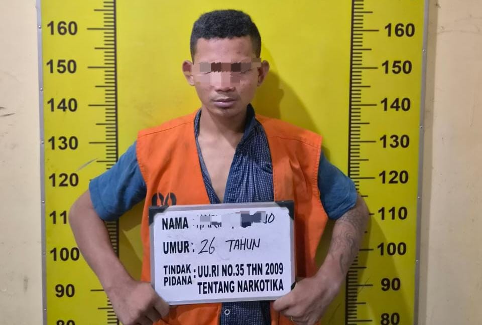 edarkan sabu di lubuk pakam, pemuda ini ditangkap polisi