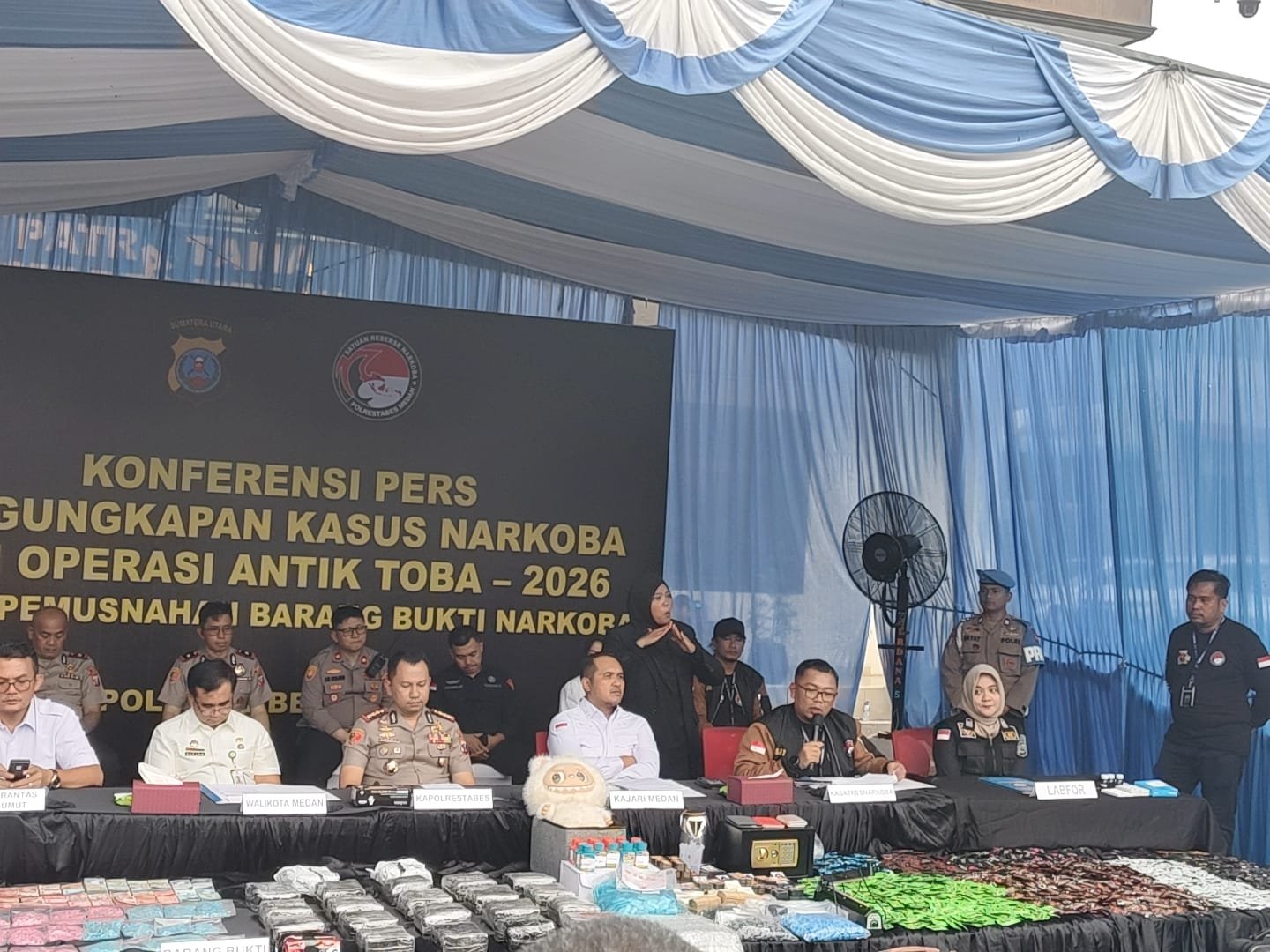 pengungkapan kasus narkoba di medan melonjak, polrestabes sita 231 kg sabu