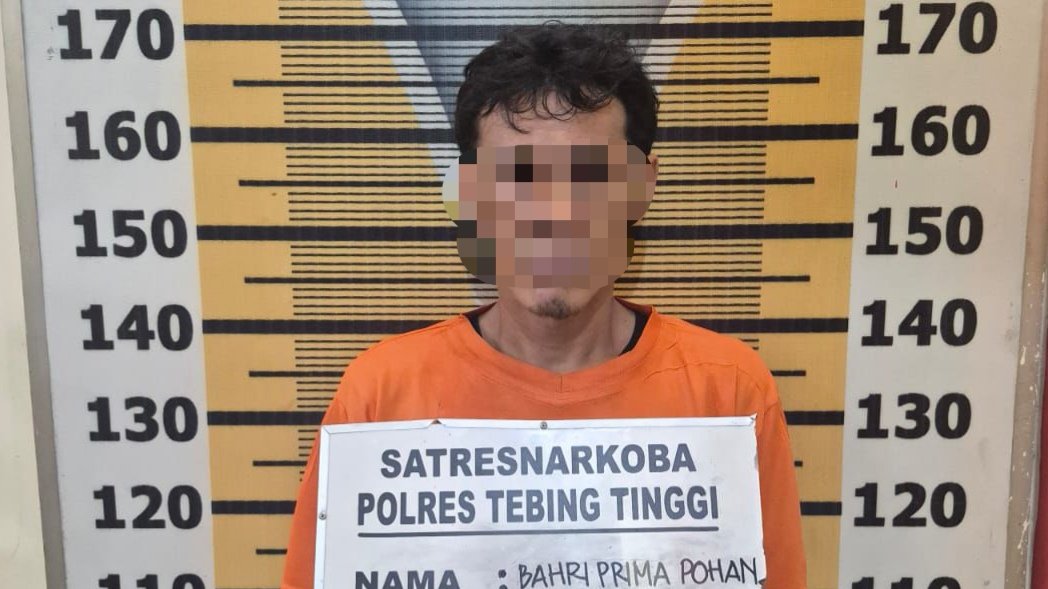 satresnarkoba polres tebing tinggi tangkap pria pemilik sabu di jalan ahmad yani
