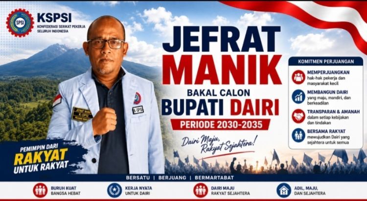 Jefrat Manik Nyatakan Kesiapan Maju Pilkada Dairi Periode 2030-2035 Mendatang
