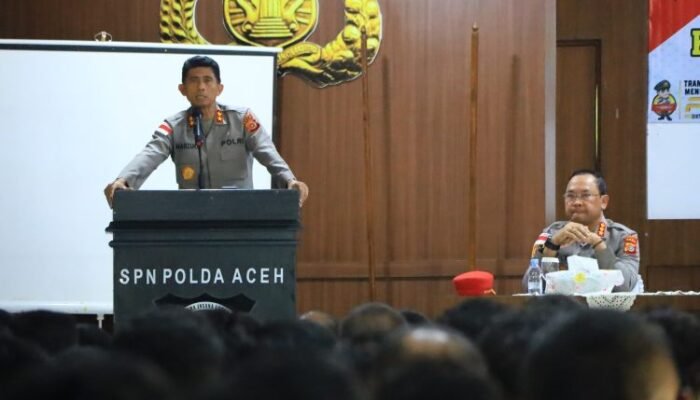 kunjungi spn polda aceh, kapolda tekankan profesionalisme dan kompetensi peserta