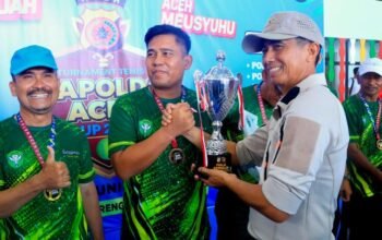 kodam iskandar muda juarai turnamen tenis kapolda aceh cup 2026
