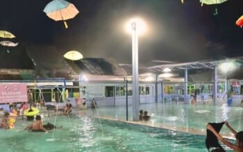 cuma rp9 ribu, pemandian air panas alami di batu bara ini ramai dikunjungi