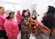 ketua tp pkk pematangsiantar turun langsung pantau iva test massal