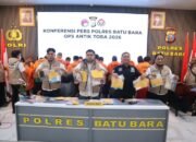 polres batu bara ungkap 29 kasus narkoba, amankan 33 tersangka