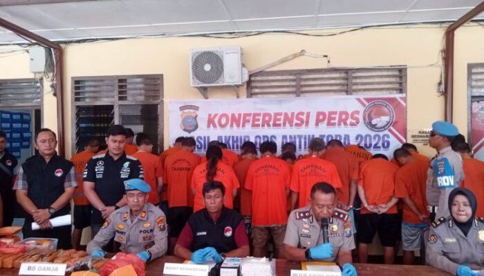 polisi sita 1,1 kilogram sabu, 29 tersangka narkoba ditangkap di pematangsiantar