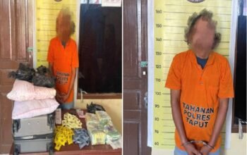 terbongkar! upaya kirim 8,4 kg sabu ke kalimantan digagalkan polres taput