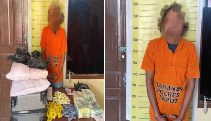 terbongkar! upaya kirim 8,4 kg sabu ke kalimantan digagalkan polres taput