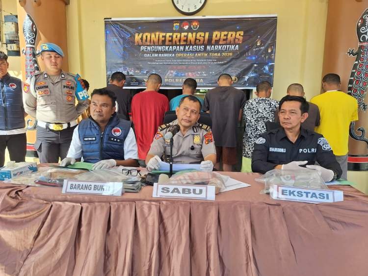 polres toba bongkar jaringan narkoba, bandar hingga oknum polisi terlibat
